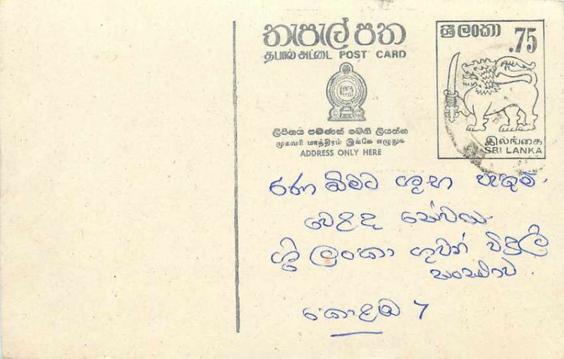 Entier Postal Stationery Postal Sri Lanka Ceylon Lion