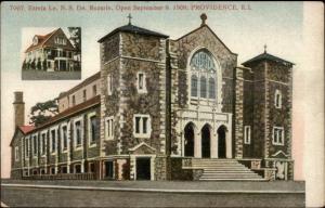 Providence RI Church c1910 Postcard