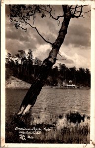 RPPC American Legion Lake, Black Hills SD Vintage Postcard E04