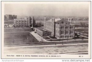 New York Bronx Naval Training School Davis Hall 1944 Real Photo RPPC