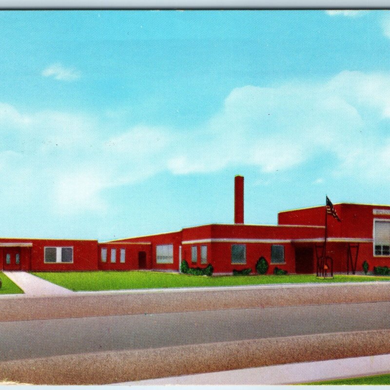 c1960s Orange City IA Christian School Art Chrome Photo Postcard Monarch PC A235