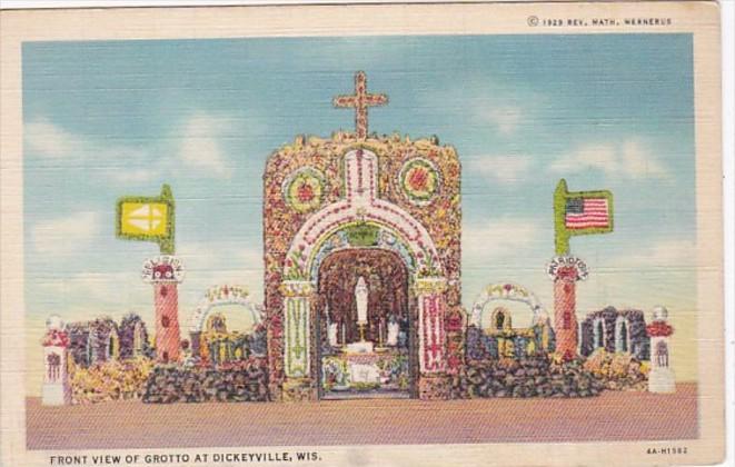 Wisconsin Dickeyville Front VIew Of Grotto Curteich