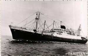 CPA AK Tahitien - Messageries Maritimes SHIPS (911526)