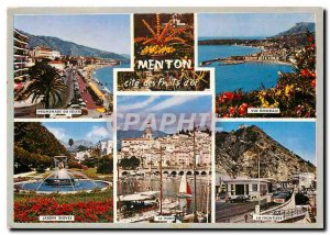 Postcard Modern World Carrefour French Riviera Tourism Menton Cite gold Fruits