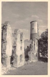 Czech Slovakia Zviretice Bakova Castle Ruins Scenic View Postcard J77514