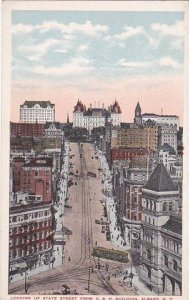 New York Abany Looking Up State Street From D & H Building