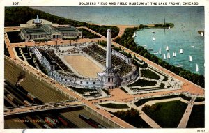 Chicago, Illinois - Soldiers Field & Field Museum at the Lake Front - in 1926