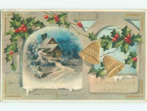 Divided-Back CHRISTMAS SCENE Great Postcard W8991