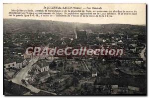 Postcard Old St Julien Du Sault Vue Generale