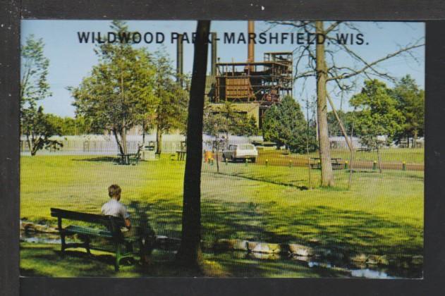 Wildwood Park,Marshfield,WI Postcard 