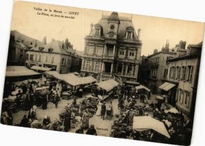 CPA AK GIVET - La Place, un jour de marché (210561)