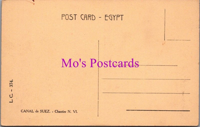 Egypt Postcard - Canal of Suez, Chantier No VI, Shipping, Boats -  RS37515