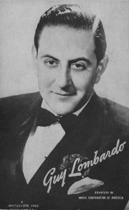Guy Lombardo Jazz Big Band Musician Old Printed Signed Postcard
