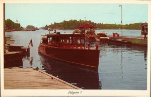 Pilgrim 1,  Tourboat Thousand Islands, Alexander Bay, New York Postcard