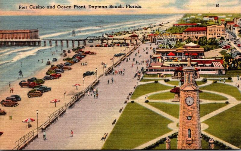 Florida Daytona Beach Pier Casino and Ocean Front 1947