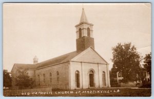 1920's ST MARTINVILLE LOUISIANA LA OLD CATHOLIC CHURCH PICKET FENCE HOUSE