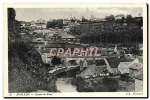 Old Postcard Avallon Cousin Bridge