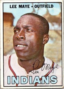 1968 Topps Baseball Card Lee Maye Cleveland Indians sk3544