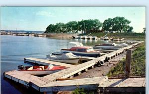 YANKTON, South Dakota  SD   YANKTON BOAT BASIN  Lewis and Clark Lake Postcard