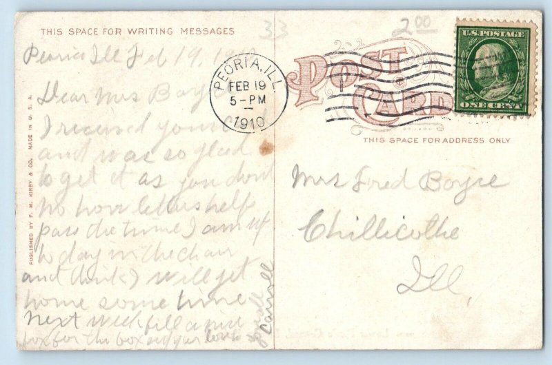 c1910 Peoria Illinois IL Postcard Lower Picnic Ground Bradley Park Forest Trees