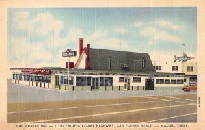 Malibu California Las Flores Inn Seafood Restaurant Antique Postcard J59507