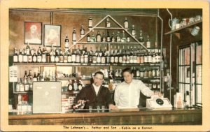 Postcard The Lehman's Father and Son Kabin on a Korner Bar Washington D.C.