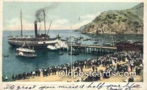 Steamer Cabrillo In Avalon Harbor, Catalina Island, CA, CA USA Steam Ship 190...