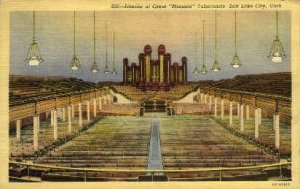 Interior of Great Mormon Tabernacle - Salt Lake City, Utah UT  