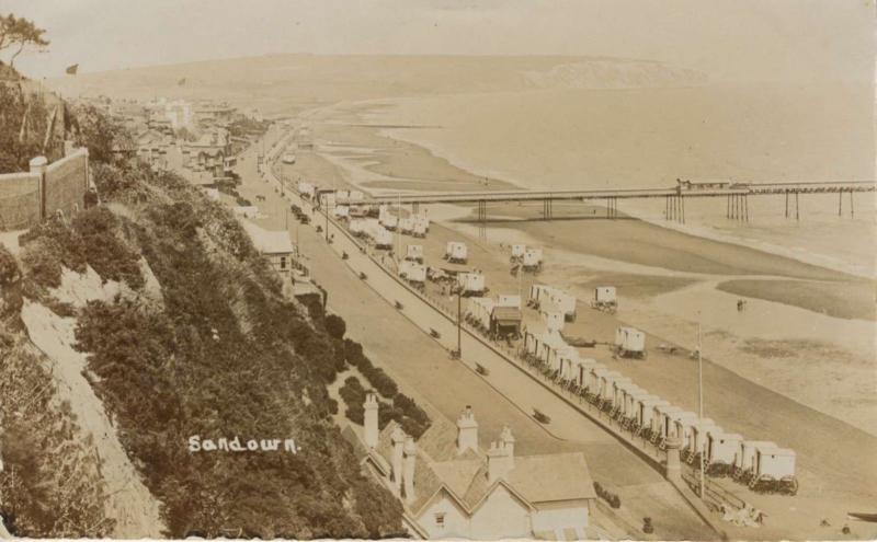 Sandown Isle of Wight England UK c1916 Antique RPPC Real Photo Postcard E12