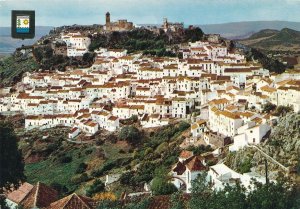 Aerial View of Casares, Spain in the Malaga Province