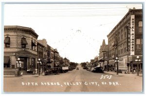 Fifth Avenue Hotel Kindred Florsheim Shoe Cars Bank Hardware RPPC Photo Postcard 