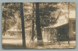 FORKS PA LAUBACH GROVE ANTIQUE REAL PHOTO POSTCARD RPPC