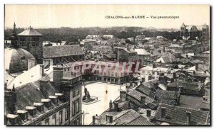 Old Postcard Chalons Sur Marne Panoramic