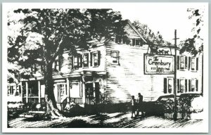 CRANBURY INN NJ MAIN STREET VINTAGE POSTCARD