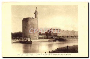 Postcard Old Aigues Mortes Constance Tower and Housing Lords