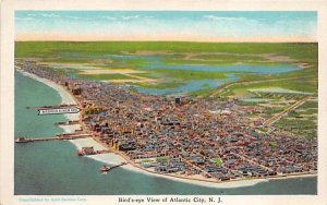 Bird's-eye View of Atlantic City, N. J., USA in Atlantic City, New Jersey