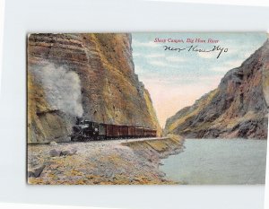 Postcard Sheep Canyon, Big Horn River, Wyoming