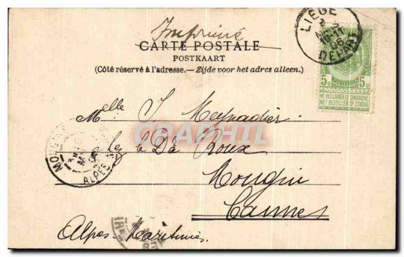 Postcard Liege Old Statue Charlemagne