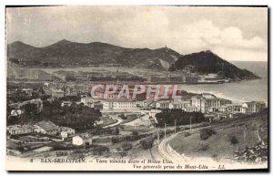 Postcard Old San Sebastian tomada Vista desde el Monte Ulia