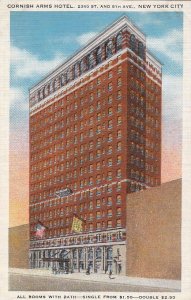 Postcard Cornish Arms Hotel New York City NY