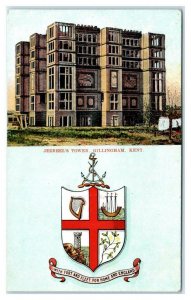 GILLINGHAM, Kent, United Kingdom ~ JEZEBEL'S TOWER & Herald  c1910s Postcard