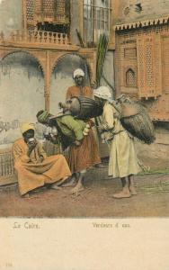 C-1910 Egypt Native Street Vendors La Caire Venders d' eau undivided 885
