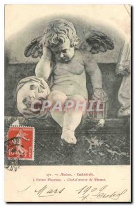 Old Postcard Amiens The Weeping Child Masterpiece Blasset