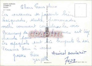 Postcard Modern Cambrils Tarragona Detaille