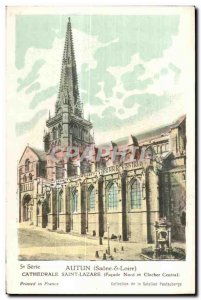 Old Postcard Autun (Saône--Loire) Cathedrale Saint Lazare