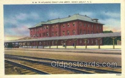 Atlantic Coast Line Depot, Rocky Mount, NC, USA Train Railroad Station Depot ...