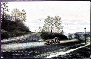 Kansas City, MO - Drive in Penn Valley Park - 1912