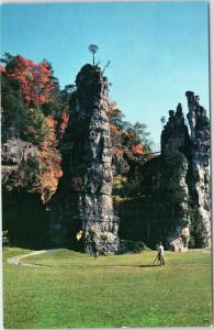 Natural Chimneys, Mt. Solon, Virginia - Man taking picture