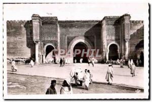 Old Postcard Morocco Meknes Bab Mansour