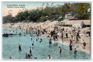 c1910 Bathing Scene Crystal Canada Buffalo's Coney Island NY Postcard